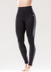 Energique Athletic Leggings with Reflective Strips and Mesh Panels