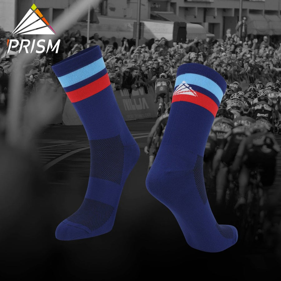 Navy Preppy Stripe Sock