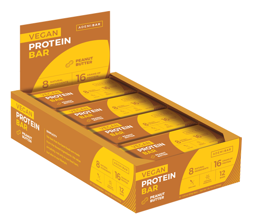 <span>12 Vegan Protein Bar<span><br>Peanut Butter