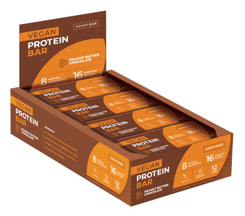 <span>12 Vegan Protein Bar<span><br>Peanut Butter Chocolate